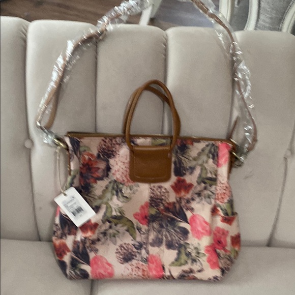 HOBO Floral Women's Bag with Brown Accents